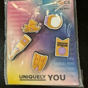 Jibbitz Uniquely You Charms with Pink and Yellow Gradient